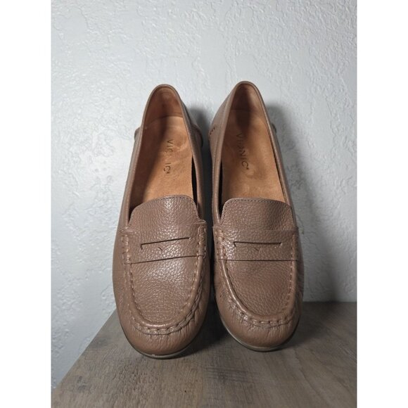 Vionic Shoes - VIONIC 'Marcy' Brown Leather Driving Loafers Slip On Shoes Flats Size 8